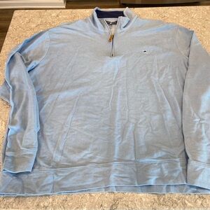 Crown & Ivy Mens Light Blue 1/4 Zip—XL